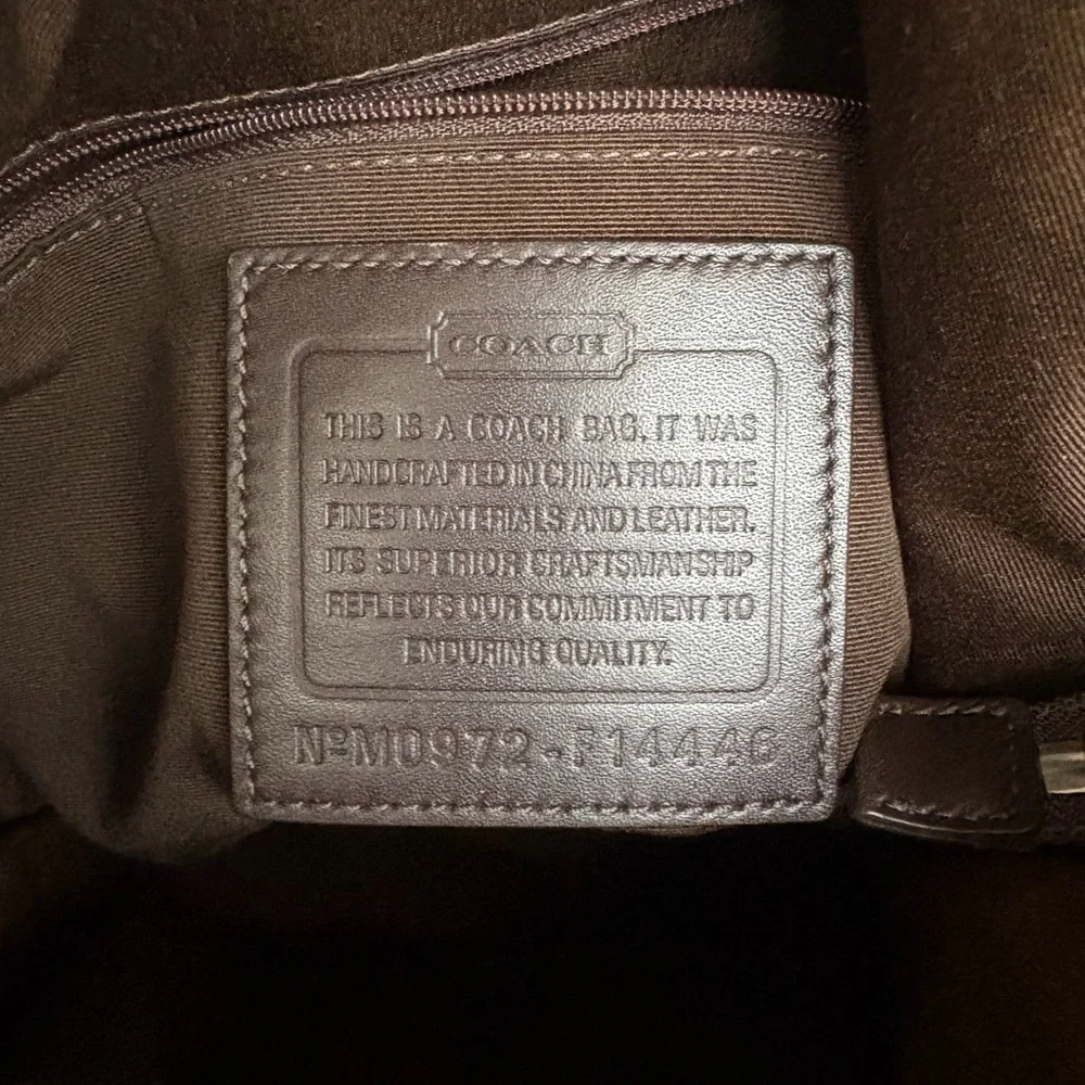 🤎🤎COACH CHELSEA SIGNATURE KHAKI & BROWN LEATHER SHOULDER/CROSSBODY BAG!🤎🤎